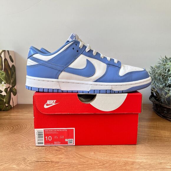Nike Dunk low Retro BTTYS DV0833-400 Polar Blue White Men's Size US 10